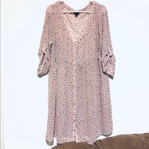 Sheer dusty pink dress